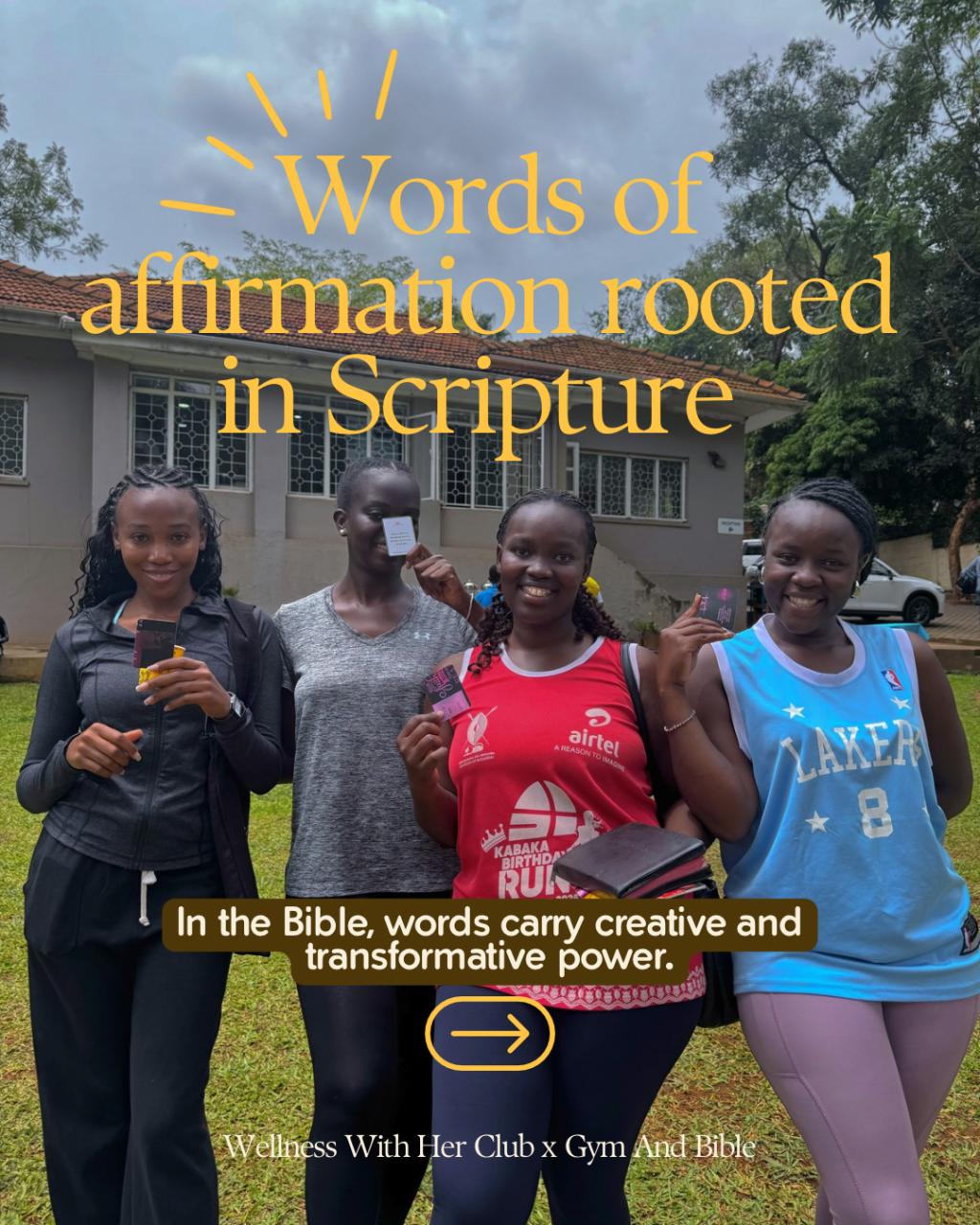 Words of Affirmation, Faith, and the Bible: Beginnings with Gym and&nbsp;Bible